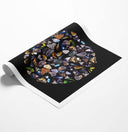 Black Butterfly Square